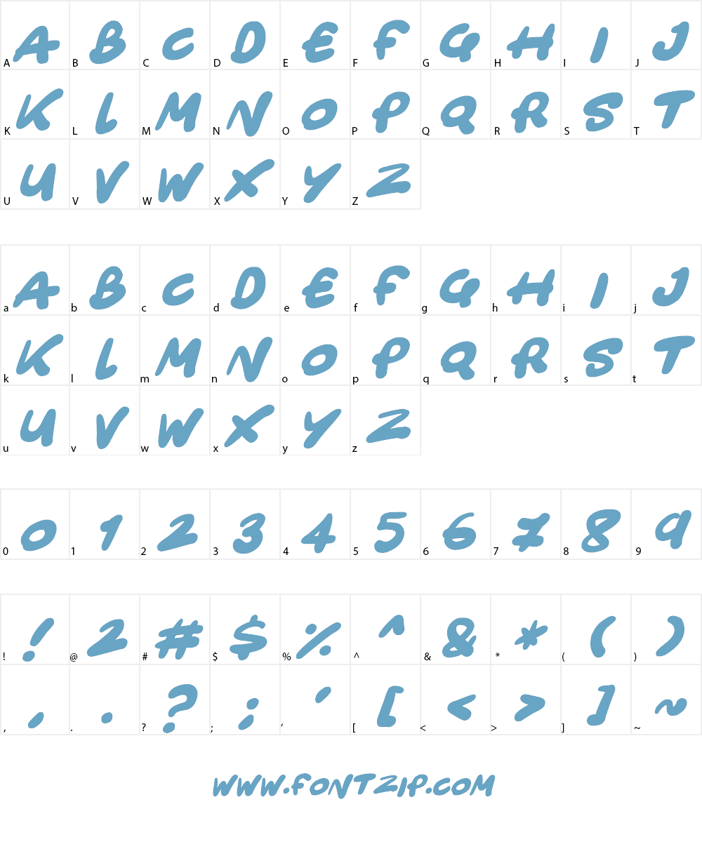Only Organic Font Character